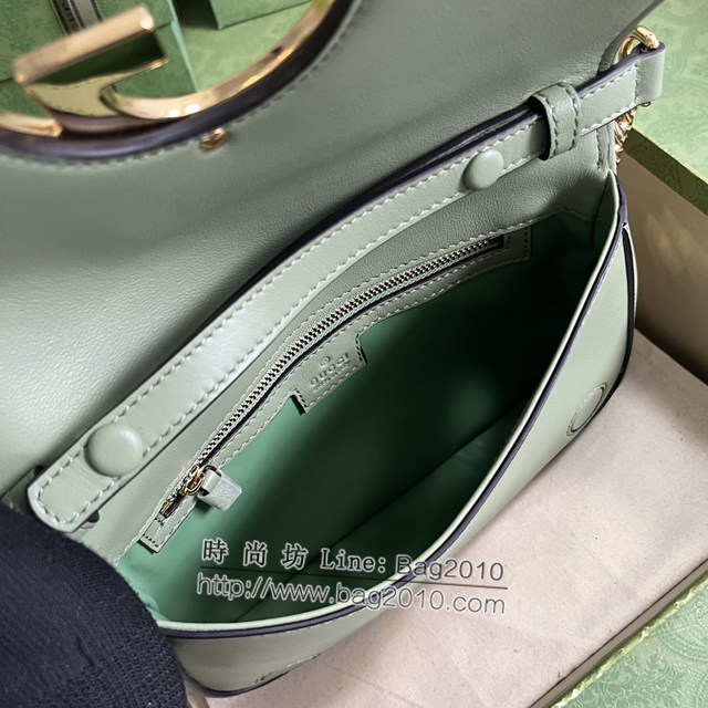 Gucci專櫃古馳最新款Blondie互扣腋下包鏈條女包 jh2309型號 ：699268